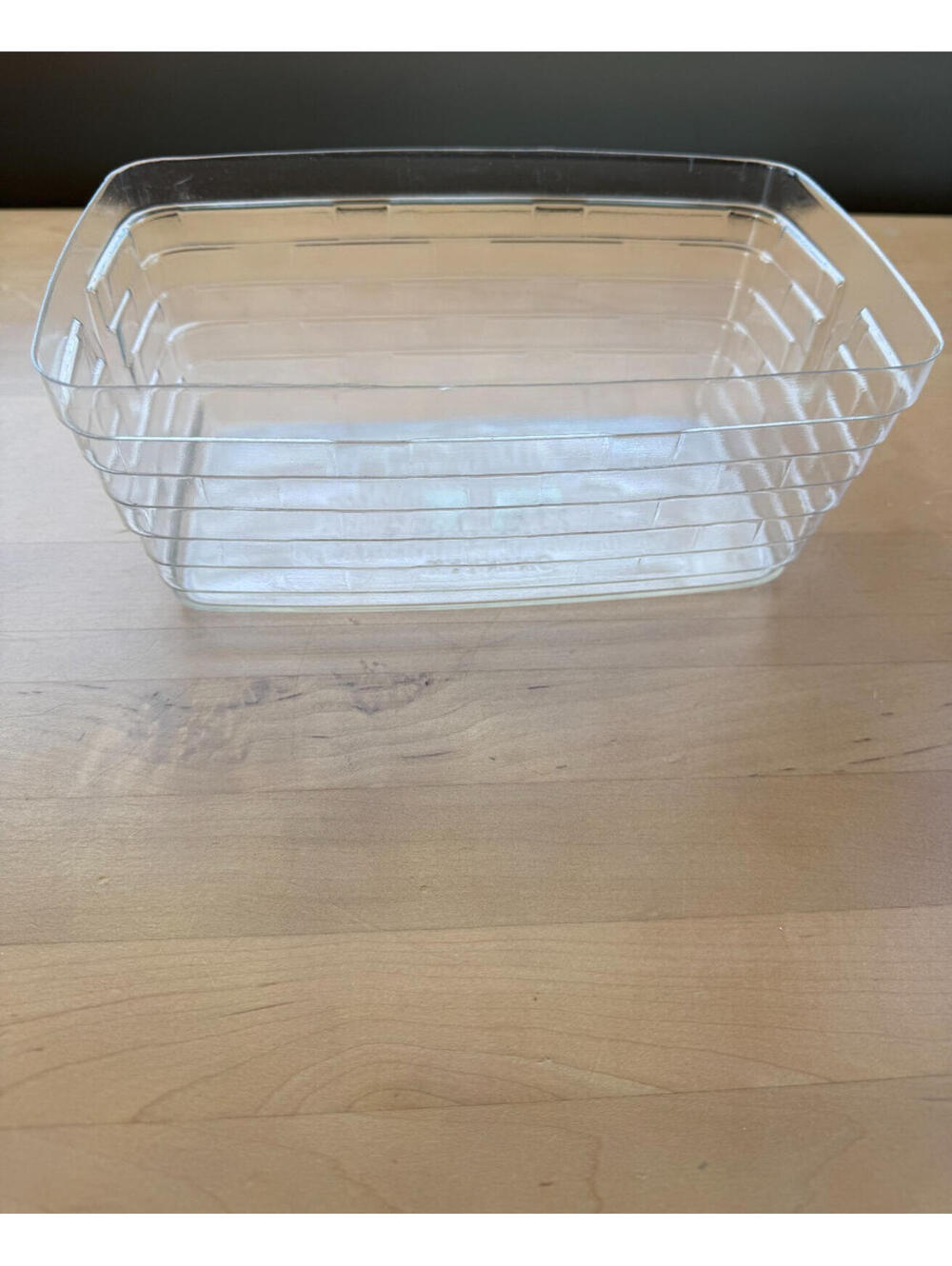 Longaberger Basket Clear Plastic Protector #40161 9"L x 5.25"W 3.75"H